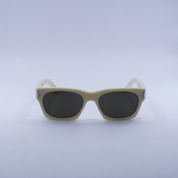 ?️ New Saint Laurent SL402 020 Sunglasses - Ivory Frame, Grey Lenses main image 9